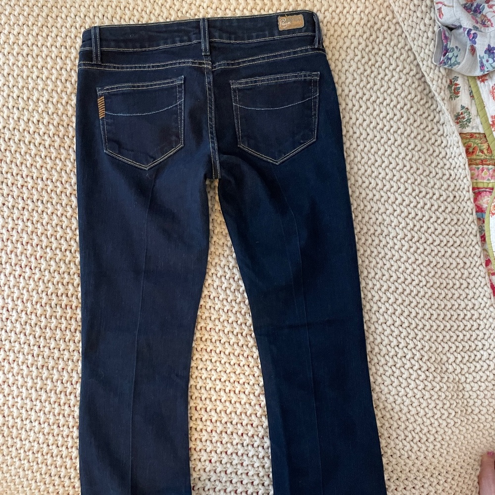Paige Denim Laurel Canyon Dark Wash Bootcut Jeans Size 27